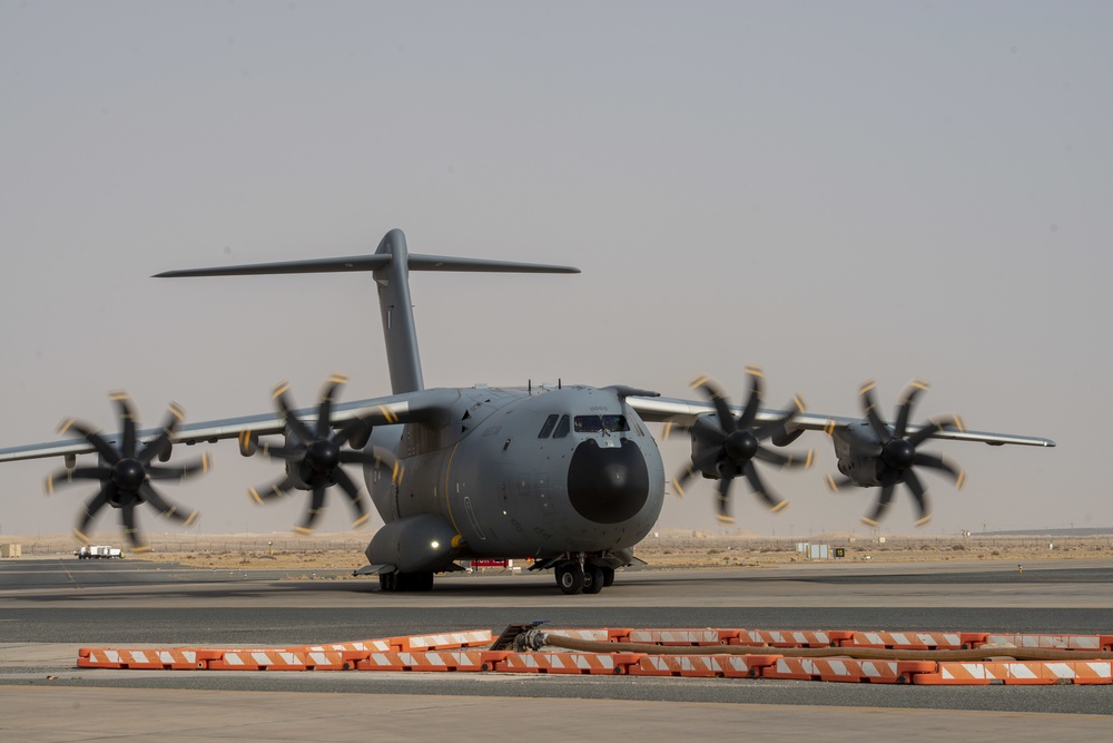 French Air Force arrive in Airbus A400M Atlas