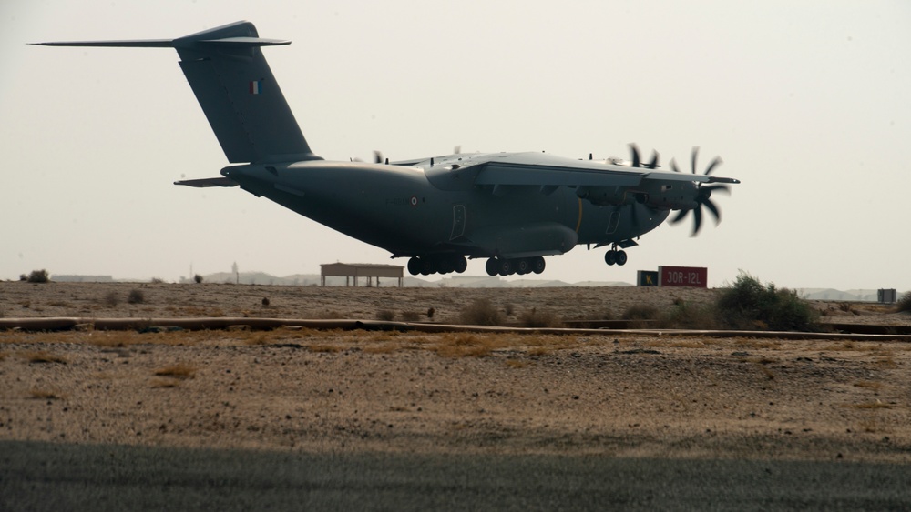 French Air Force arrive in Airbus A400M Atlas