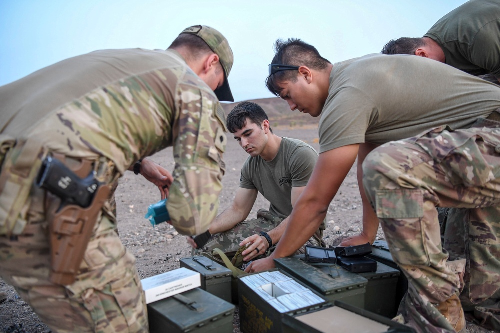 Task Force Guardian members train with sniper rifles