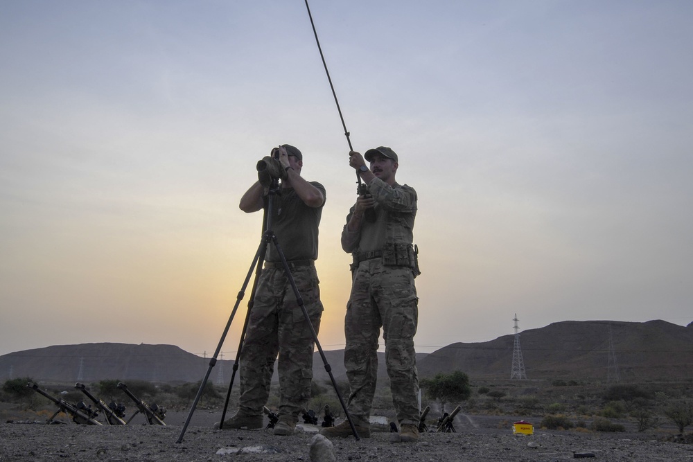 Task Force Guardian members train with sniper rifles