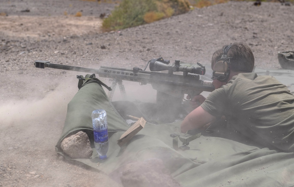 Task Force Guardian members train with sniper rifles