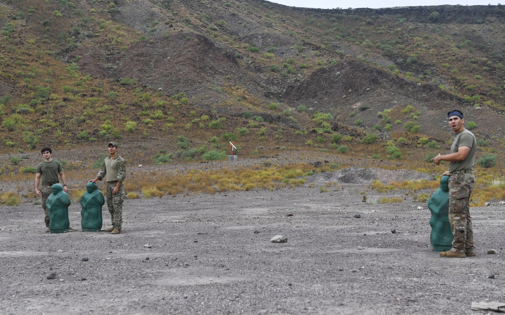 Task Force Guardian members train with live grenades