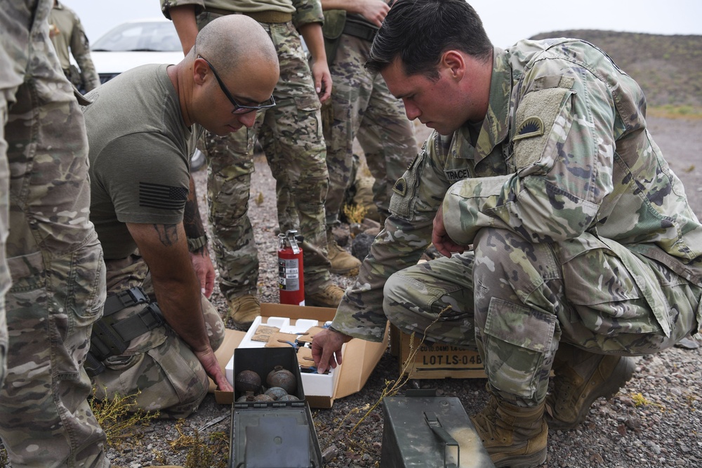 Task Force Guardian members train with live grenades