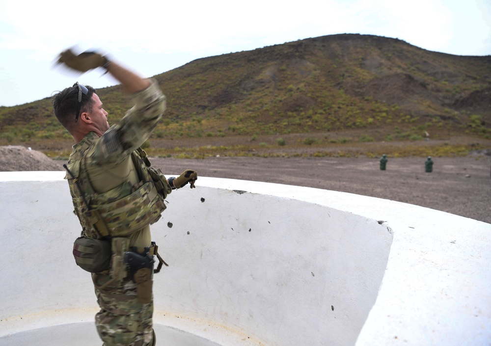 Task Force Guardian members train with live grenades