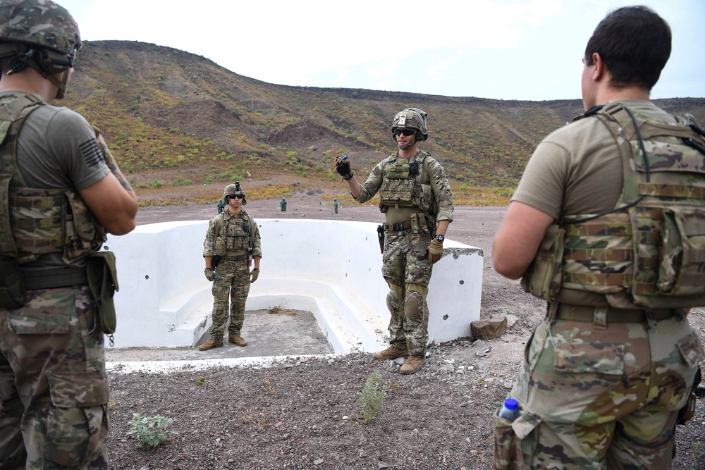 Task Force Guardian members train with live grenades