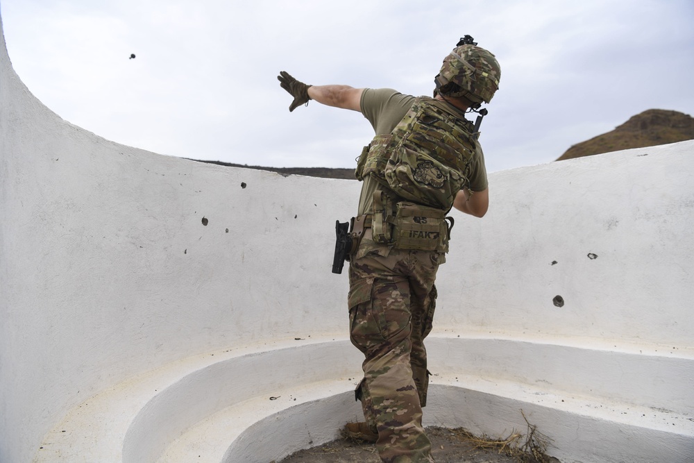 Task Force Guardian members train with live grenades