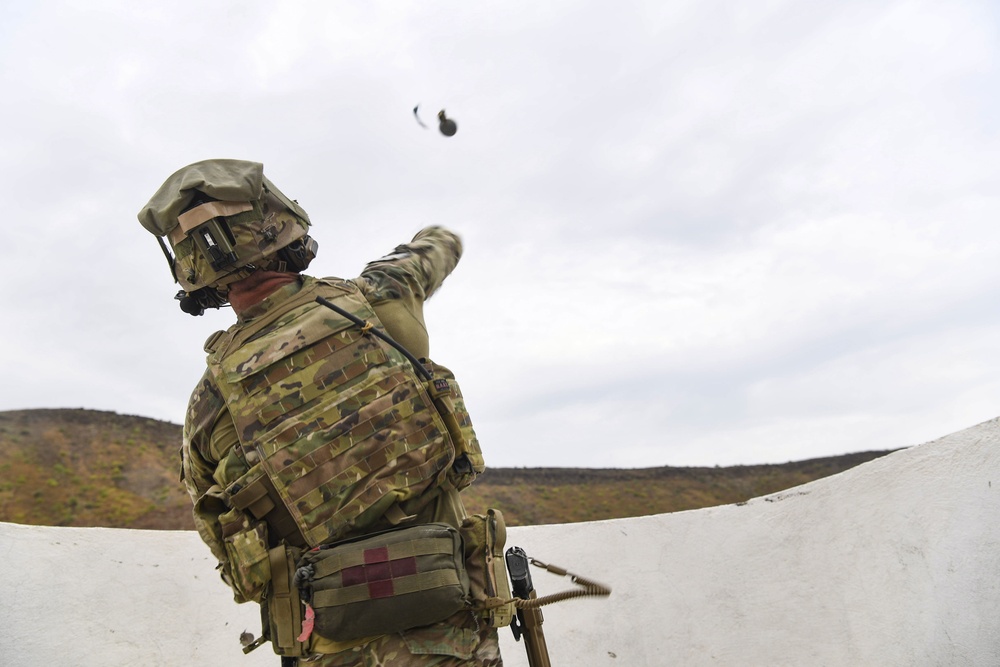 Task Force Guardian members train with live grenades