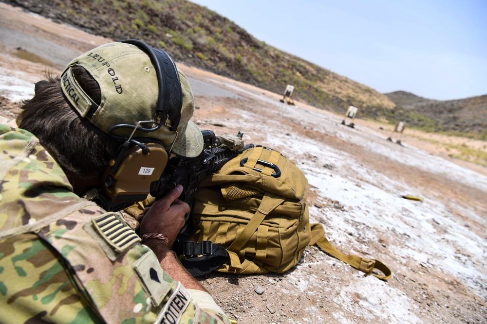 Task Force Guardian perform rifle drills