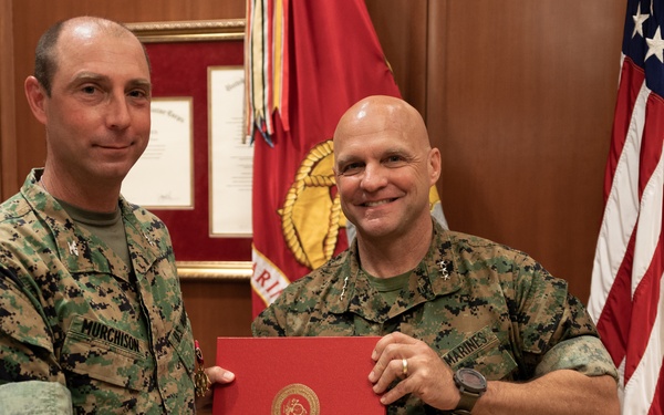 Col. Murchison Recieves LoM Medal