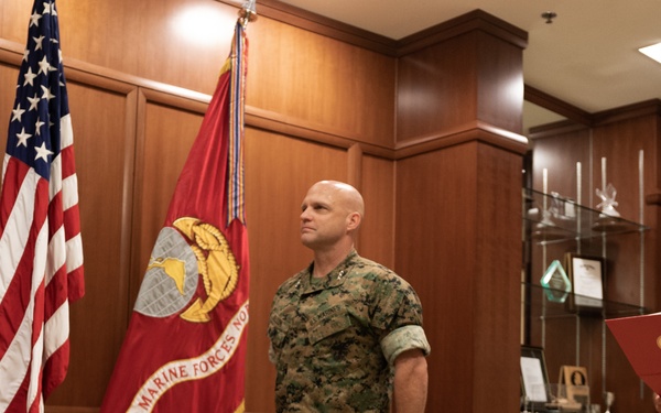 Col. Murchison Recieves LoM Medal