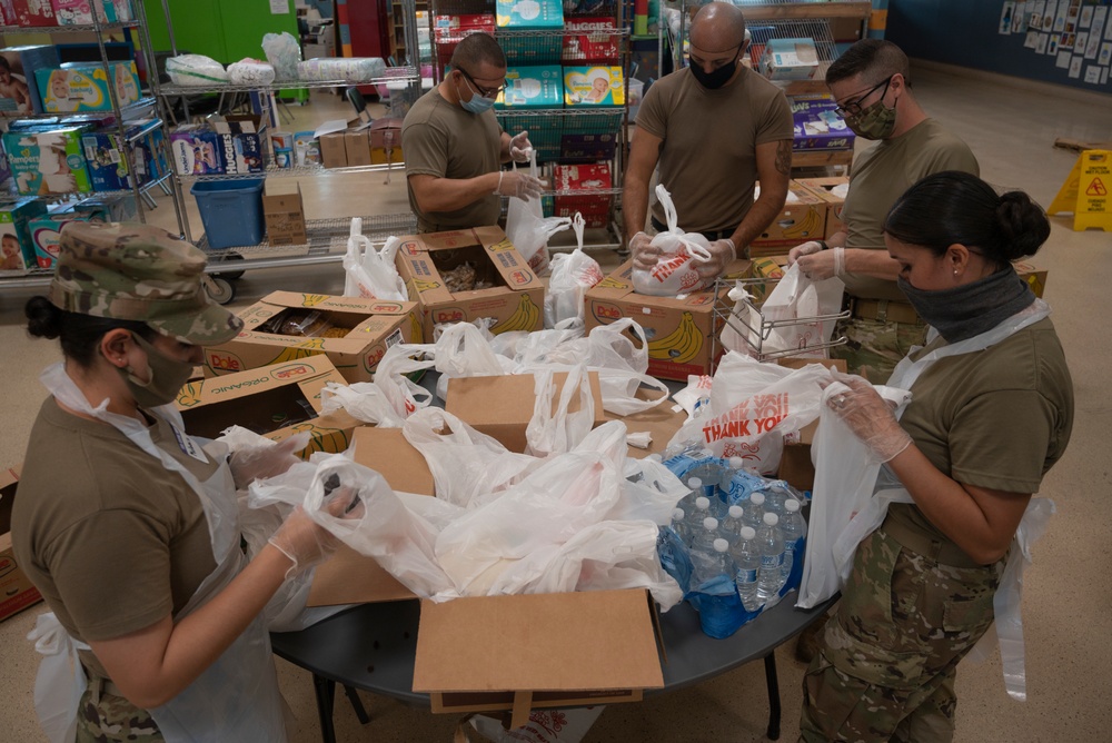 AZ National Guard help prepare meals for local homeless