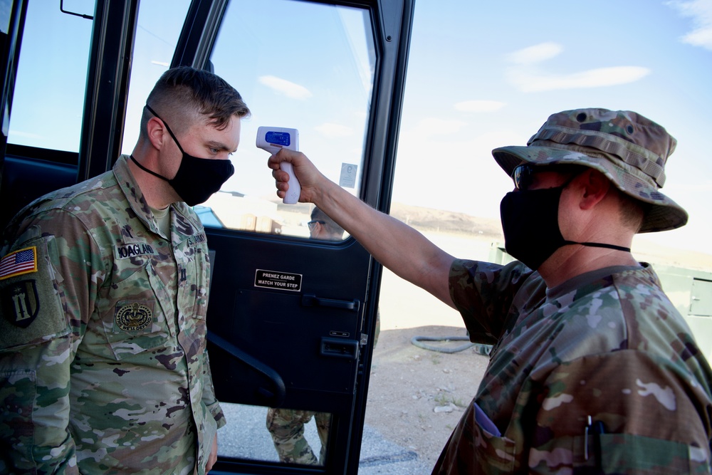 Minnesota Soldiers screen for COVID-19 at NTC