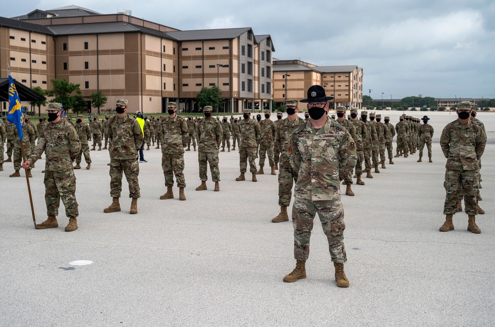 U.S. Air Force Basic Military Training Graduation and Coining Ceremony