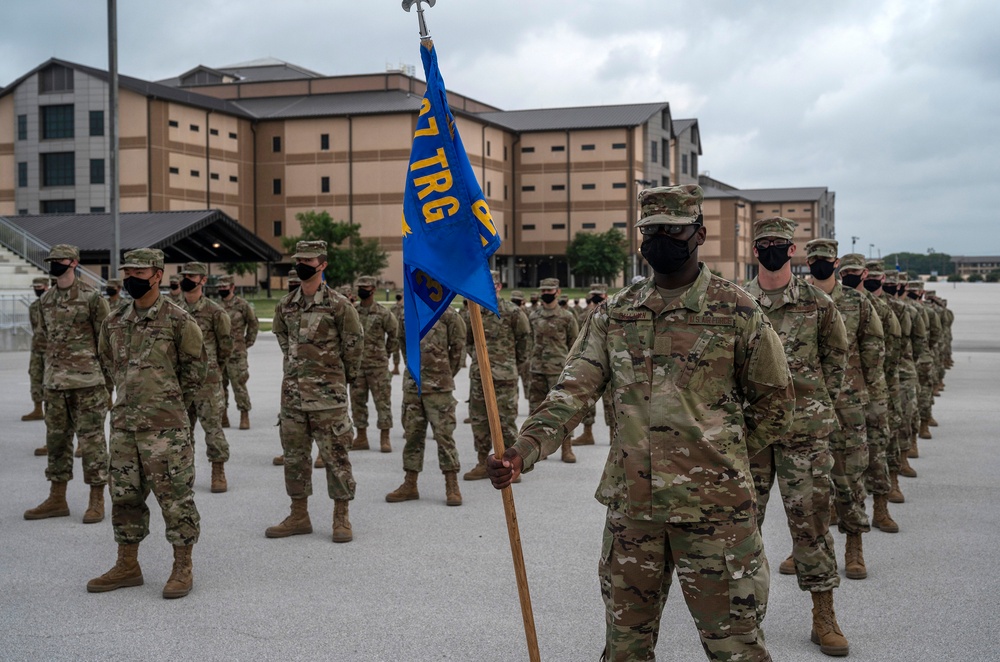 U.S. Air Force Basic Military Training Graduation and Coining Ceremony