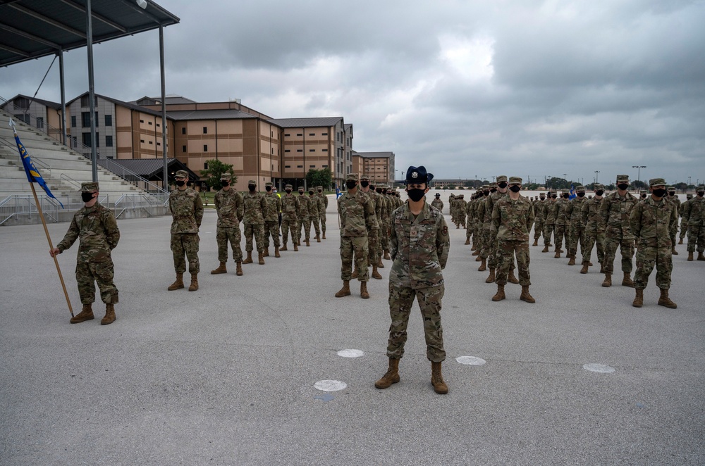 U.S. Air Force Basic Military Training Graduation and Coining Ceremony