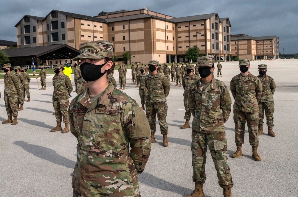 U.S. Air Force Basic Military Training Graduation and Coining Ceremony