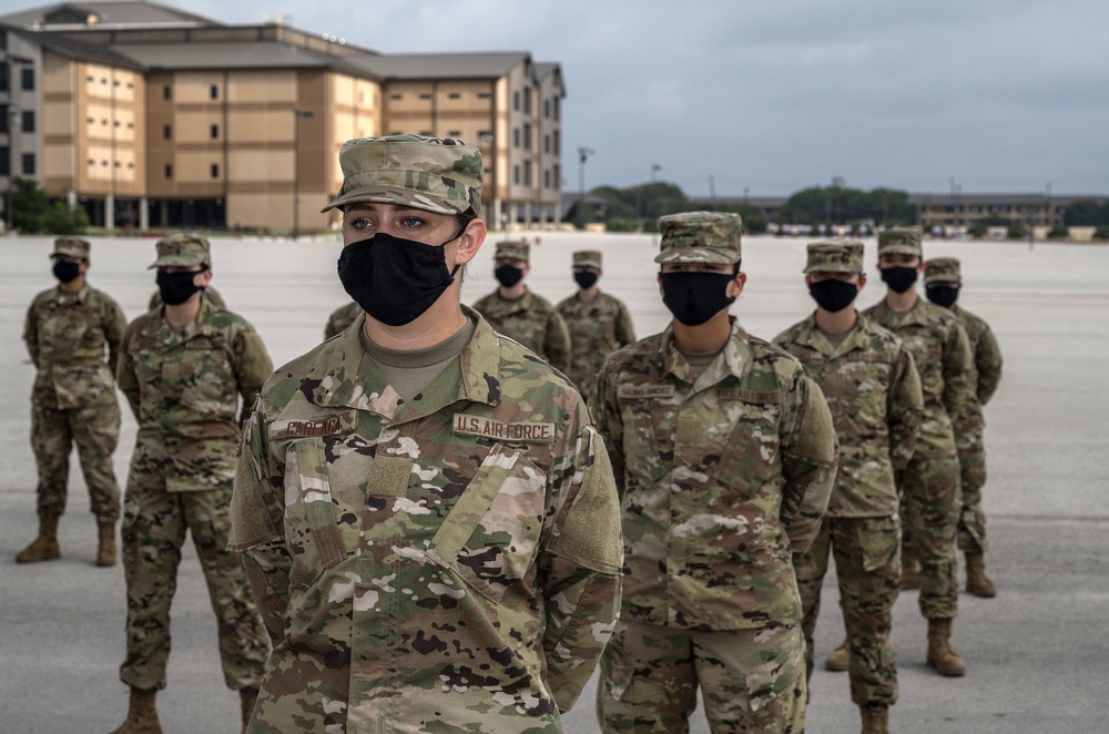 U.S. Air Force Basic Military Training Graduation and Coining Ceremony