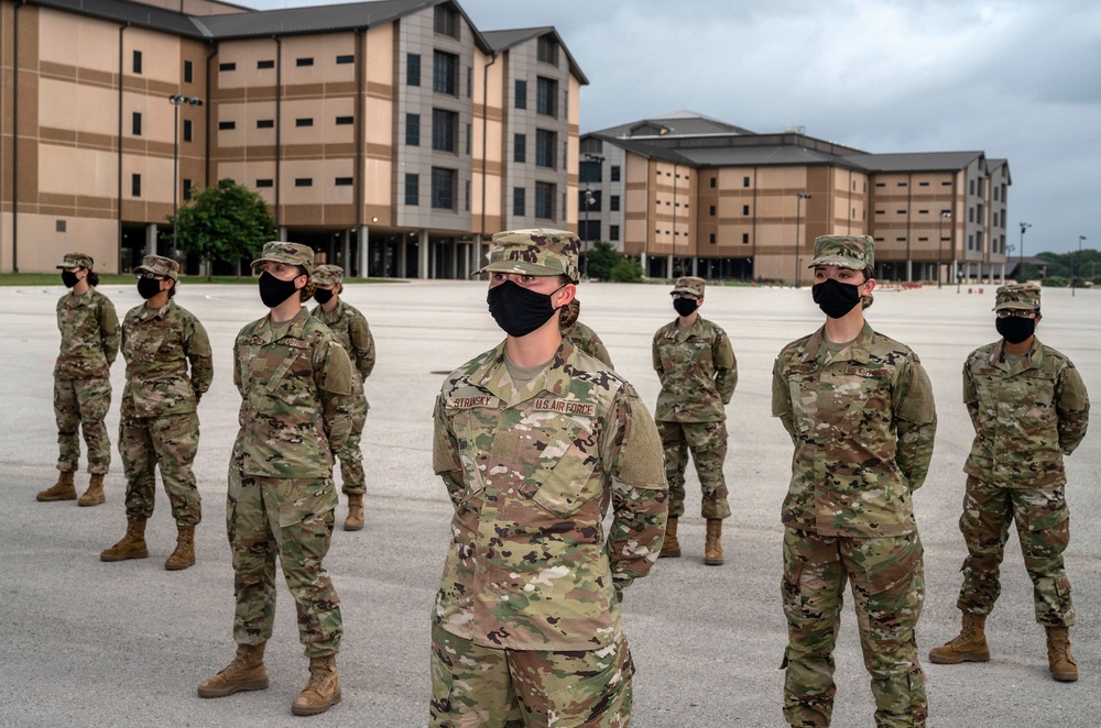 U.S. Air Force Basic Military Training Graduation and Coining Ceremony