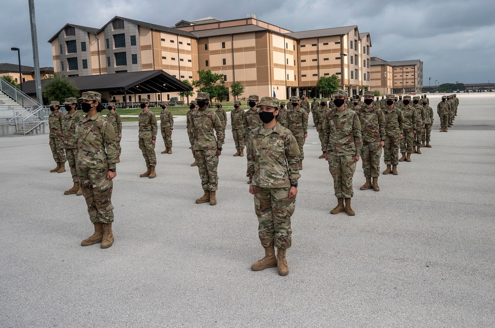 U.S. Air Force Basic Military Training Graduation and Coining Ceremony