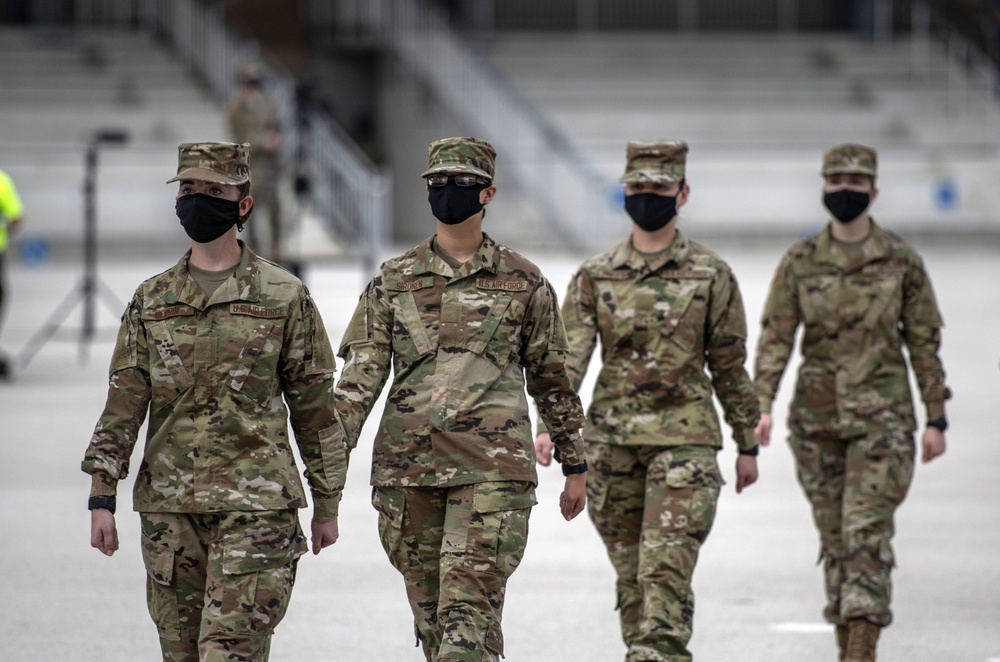 U.S. Air Force Basic Military Training Graduation and Coining Ceremony