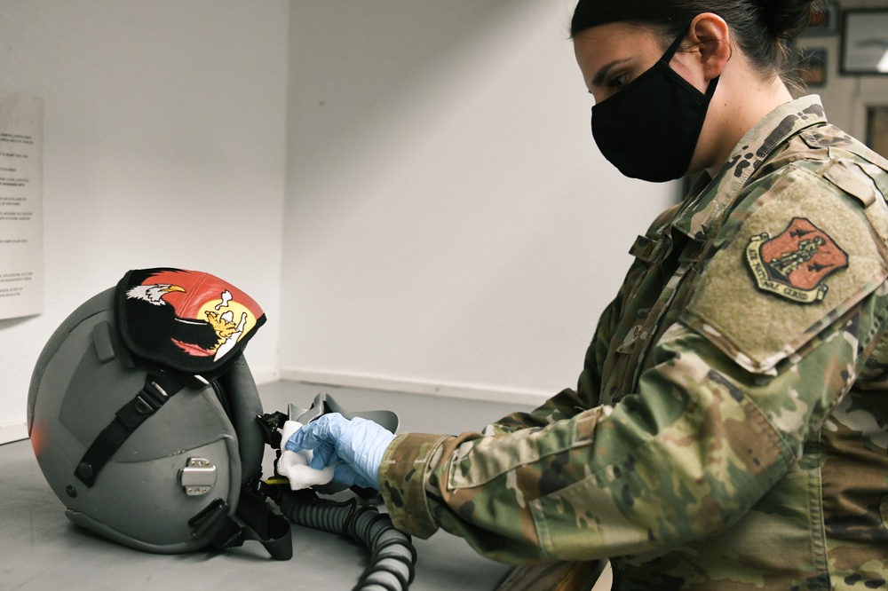 Aircrew Flight Equipment shop provides pilots with life-saving equipment.