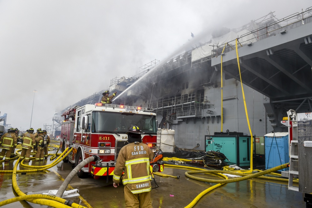 USS Bonhomme Richard (LHD 6) Fire