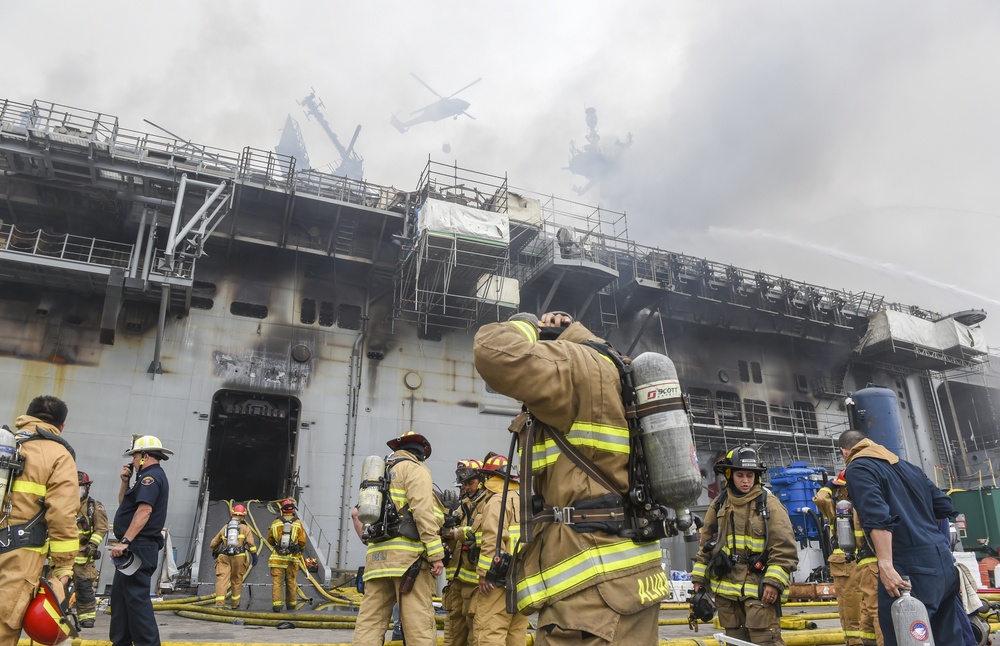 USS Bonhomme Richard (LHD 6) Fire