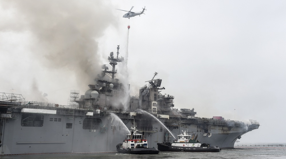 USS Bonhomme Richard (LHD 6) Fire