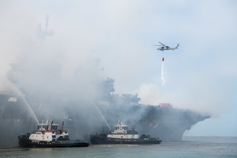 USS Bonhomme Richard (LHD 6) Fire