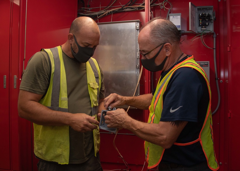 Giant Voice System Maintenance onboard CFAS