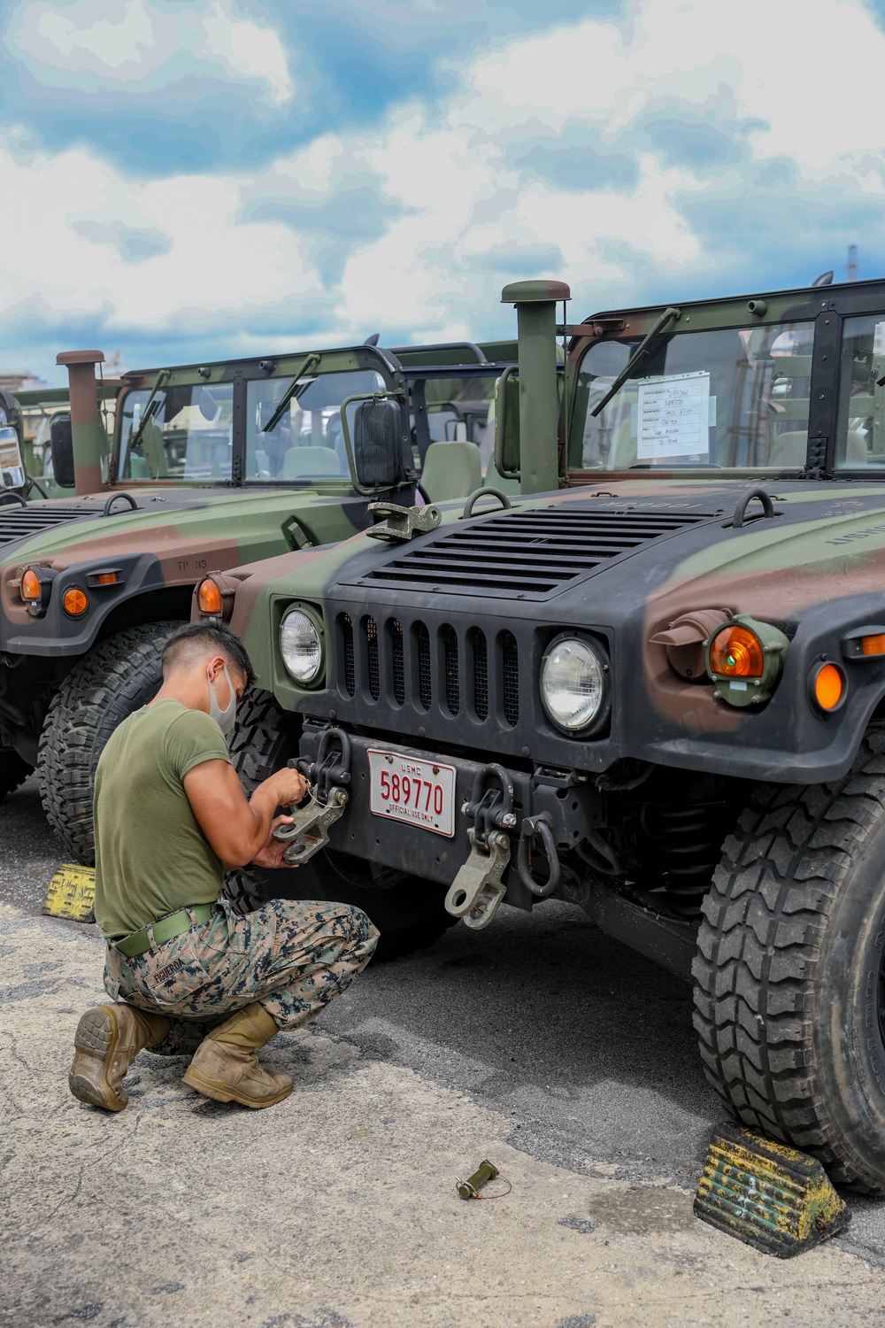 Get It Done | Marines with 3rd MLG tow a HMMWV