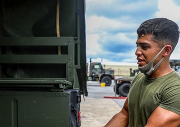 Get It Done | Marines with 3rd MLG tow a HMMWV