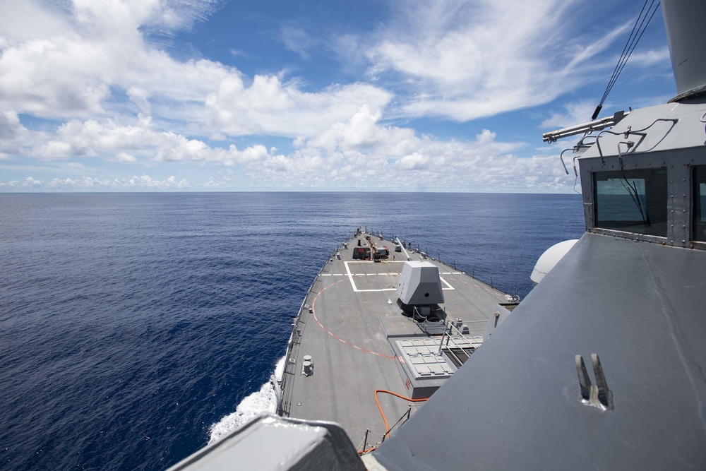 USS Ralph Johnson Conducts Maritime Operations Near Spratly Islands