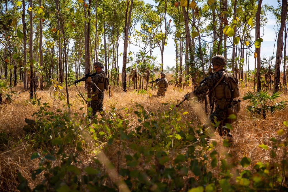 MRF-D Marines conduct small arms defensive training