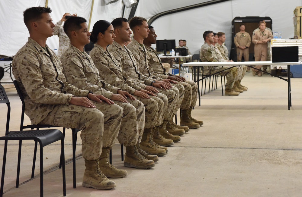 Marines complete Corporals Course while deployed