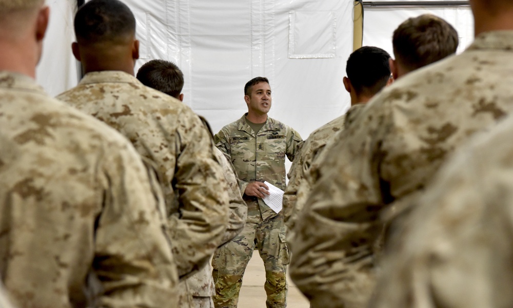 Marines complete Corporals Course while deployed