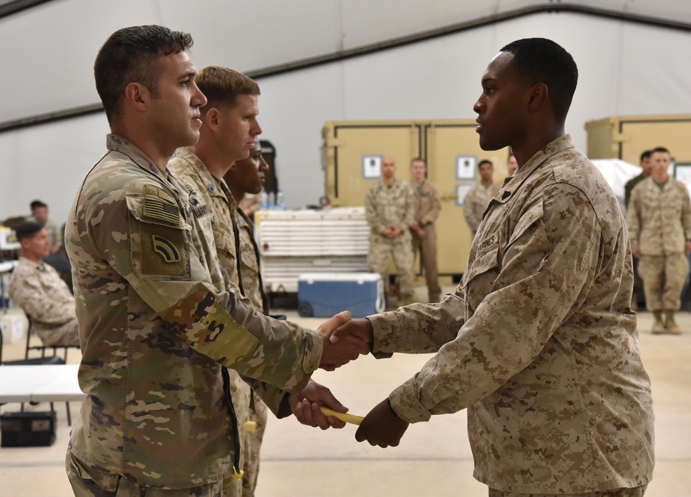 Marines complete Corporals Course while deployed