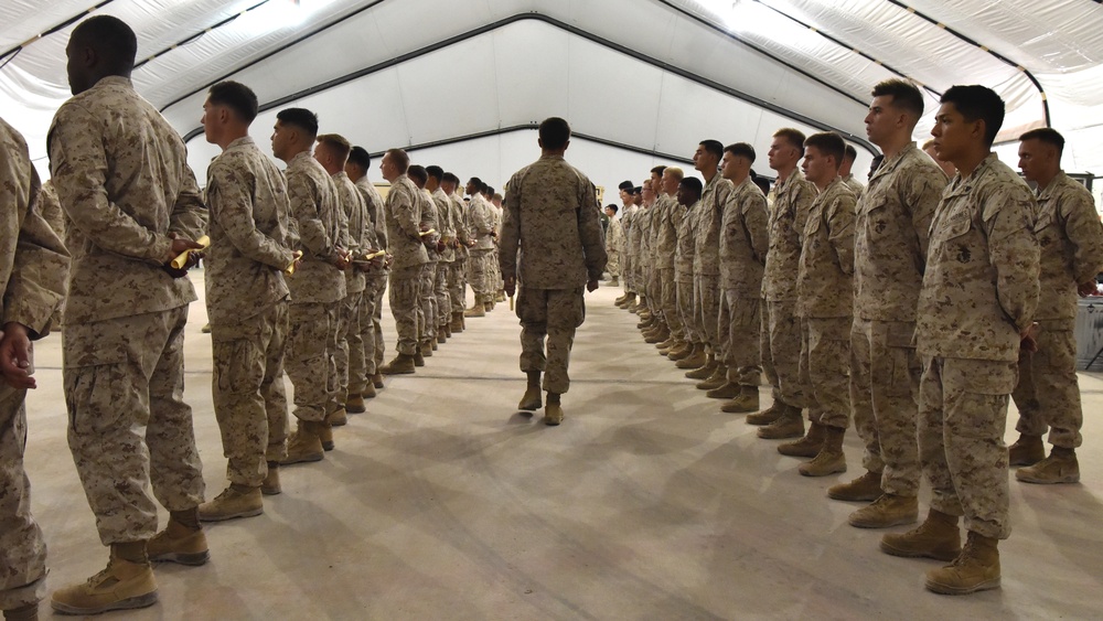Marines complete Corporals Course while deployed