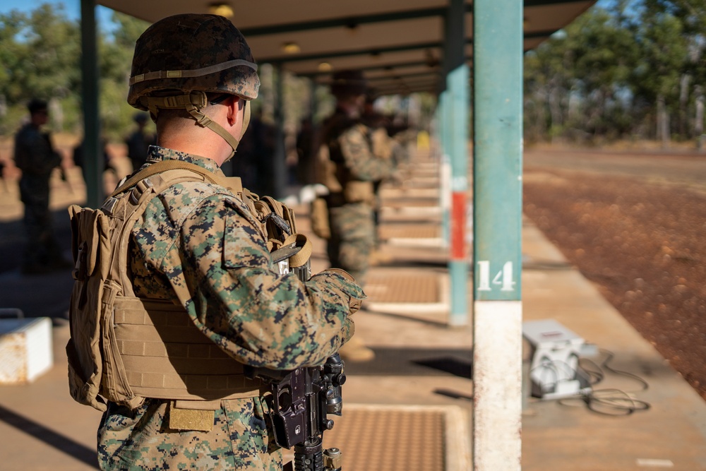 Marines BZO on an ADF rifle range