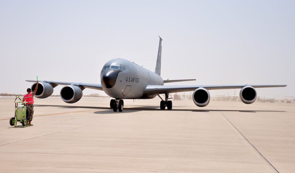 Stratotankers land at Prince Sultan Air Base