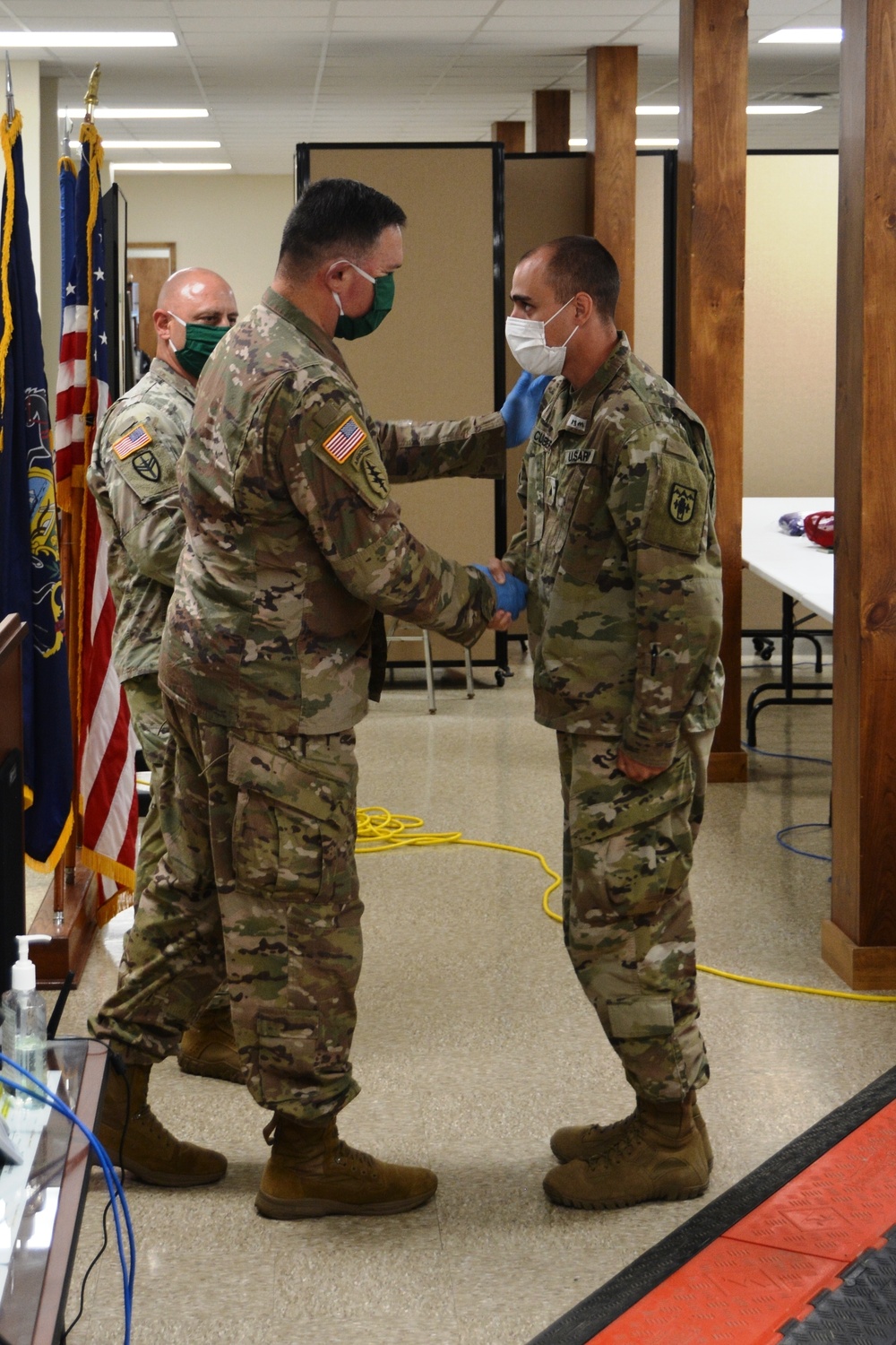 DVIDS - Images - PTF North commander awards coins for COVID-19 service ...