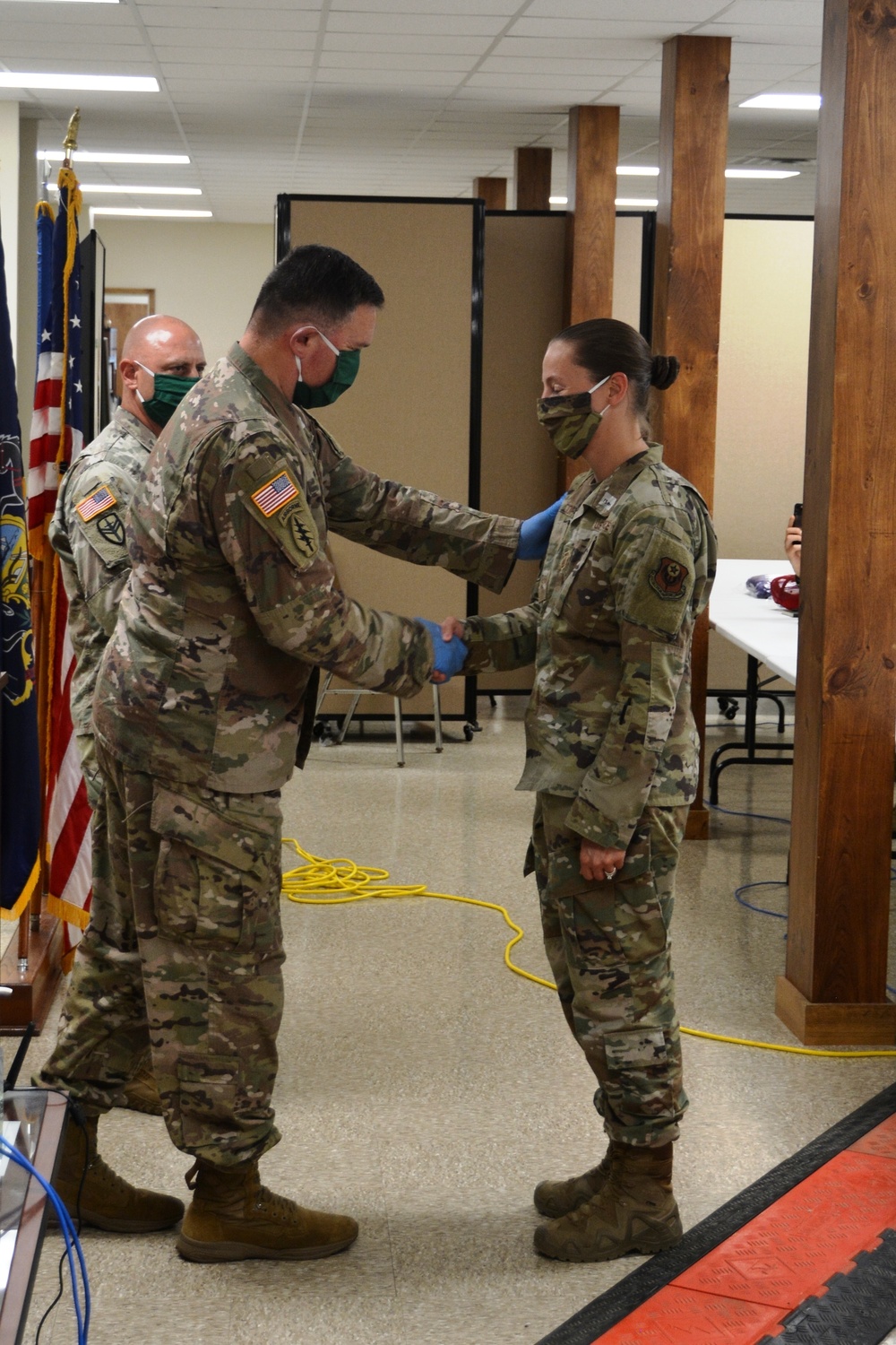 PTF North commander awards coins for COVID-19 service