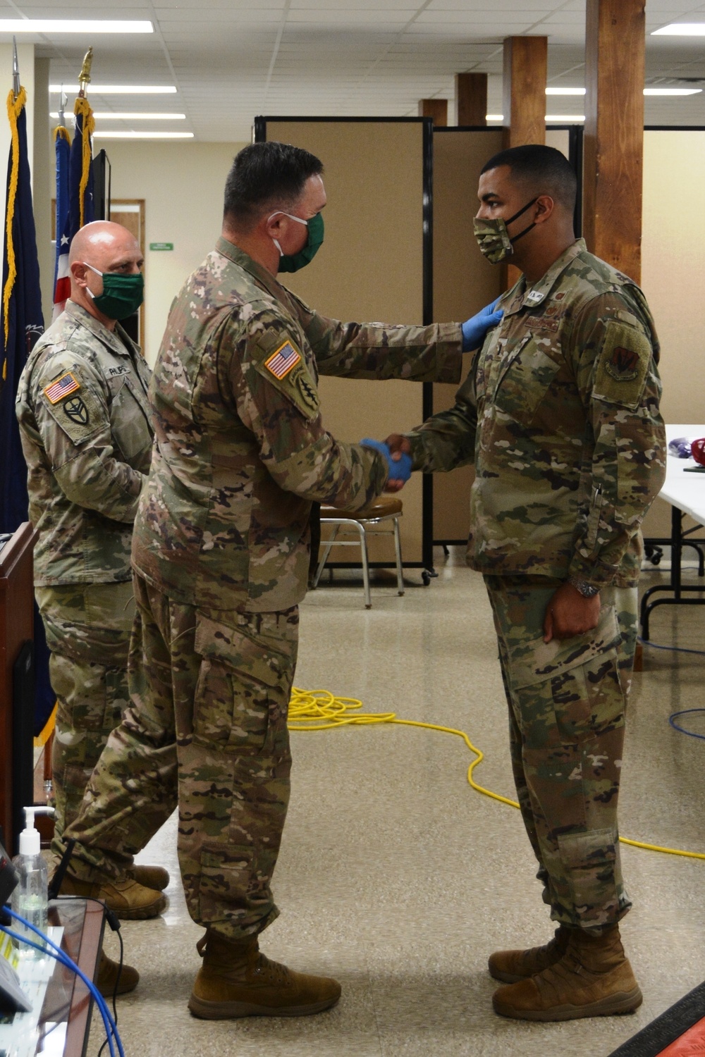 PTF North commander awards coins for COVID-19 service