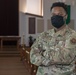 A 509th Bomb Wing Religious Affairs Airman stands in the Spirit Chapel sanctuary