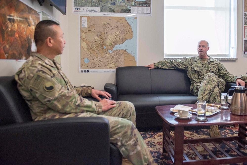 CNREURAFCENT visits CJTF-HOA CG