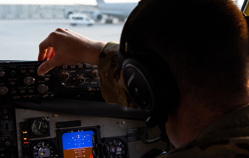 KC-135 refuels A-10s over Afghanistan
