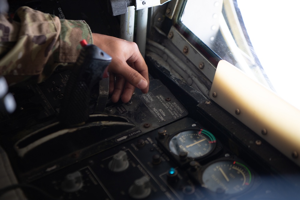 KC-135 refuels A-10s over Afghanistan