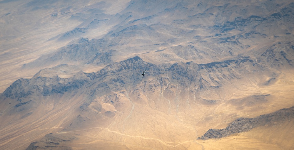 KC-135 refuels A-10s over Afghanistan