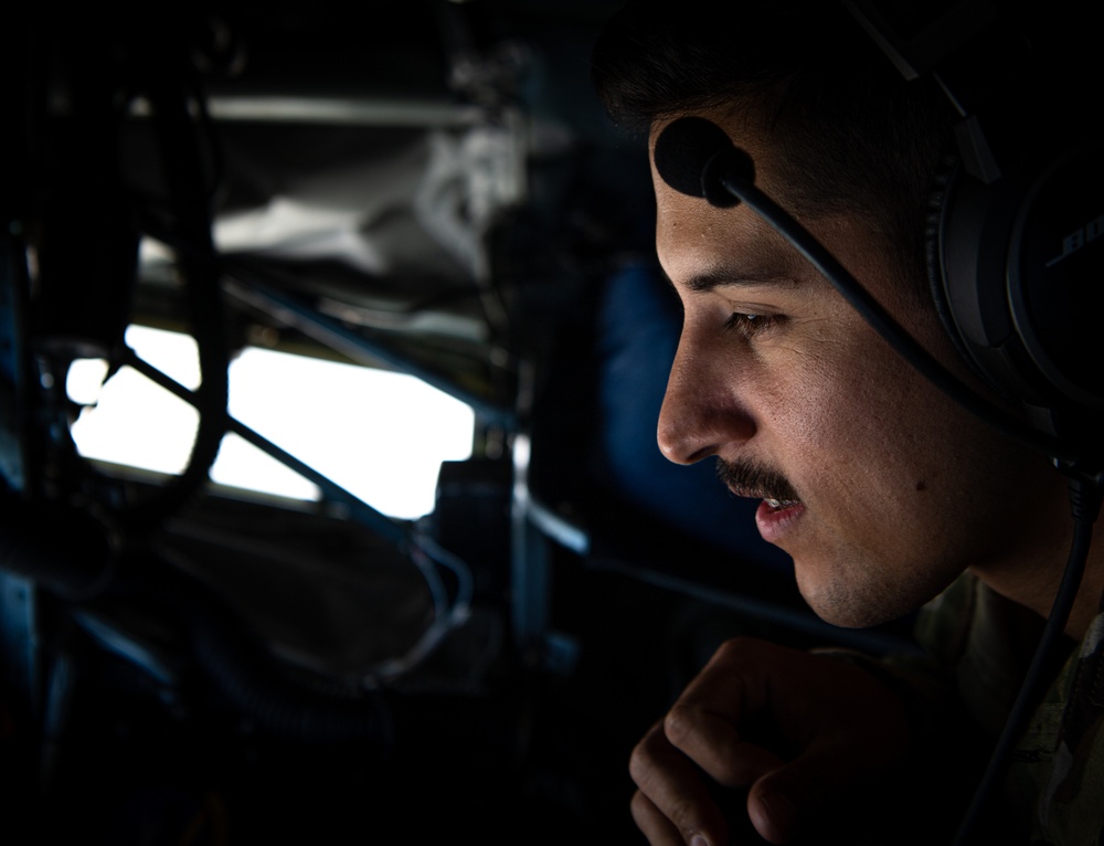 KC-135 refuels A-10s over Afghanistan