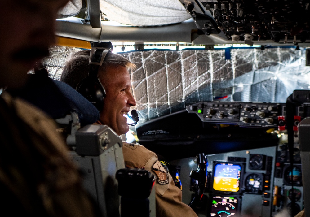 379th AEW Commander flies over USCENTCOM AOR